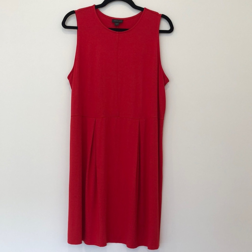 Bright red J Jill shift dress